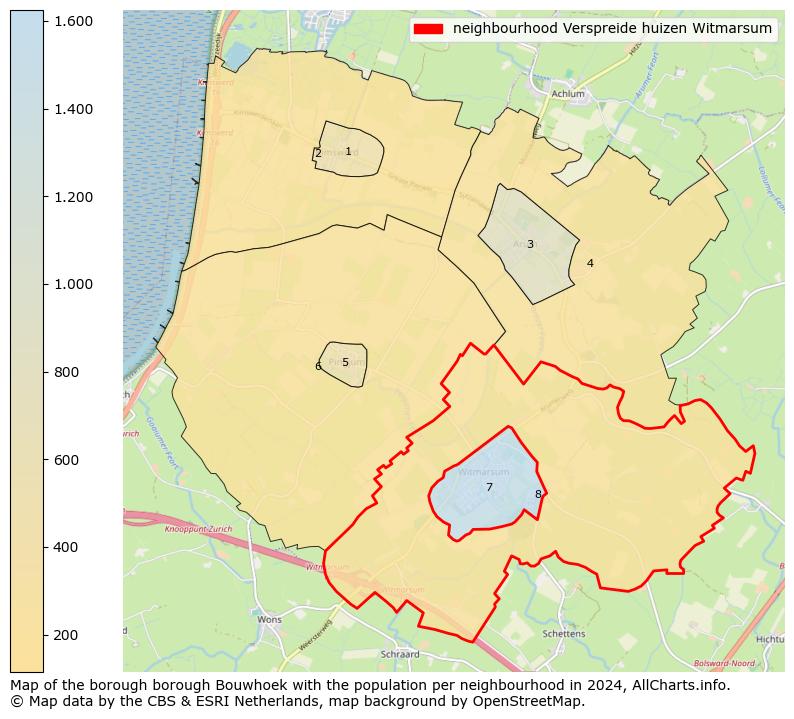 Image of the neighbourhood Verspreide huizen Witmarsum at the map. This image is used as introduction to this page. This page shows a lot of information about the population in the neighbourhood Verspreide huizen Witmarsum (such as the distribution by age groups of the residents, the composition of households, whether inhabitants are natives or Dutch with an immigration background, data about the houses (numbers, types, price development, use, type of property, ...) and more (car ownership, energy consumption, ...) based on open data from the Dutch Central Bureau of Statistics and various other sources!