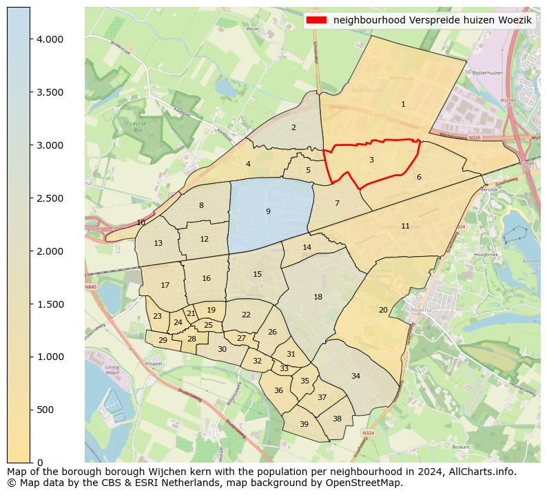 Image of the neighbourhood Verspreide huizen Woezik at the map. This image is used as introduction to this page. This page shows a lot of information about the population in the neighbourhood Verspreide huizen Woezik (such as the distribution by age groups of the residents, the composition of households, whether inhabitants are natives or Dutch with an immigration background, data about the houses (numbers, types, price development, use, type of property, ...) and more (car ownership, energy consumption, ...) based on open data from the Dutch Central Bureau of Statistics and various other sources!