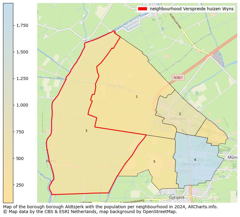 Image of the neighbourhood Verspreide huizen Wyns at the map. This image is used as introduction to this page. This page shows a lot of information about the population in the neighbourhood Verspreide huizen Wyns (such as the distribution by age groups of the residents, the composition of households, whether inhabitants are natives or Dutch with an immigration background, data about the houses (numbers, types, price development, use, type of property, ...) and more (car ownership, energy consumption, ...) based on open data from the Dutch Central Bureau of Statistics and various other sources!