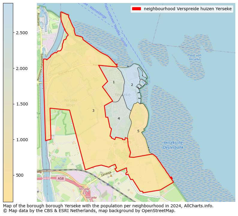 Image of the neighbourhood Verspreide huizen Yerseke at the map. This image is used as introduction to this page. This page shows a lot of information about the population in the neighbourhood Verspreide huizen Yerseke (such as the distribution by age groups of the residents, the composition of households, whether inhabitants are natives or Dutch with an immigration background, data about the houses (numbers, types, price development, use, type of property, ...) and more (car ownership, energy consumption, ...) based on open data from the Dutch Central Bureau of Statistics and various other sources!