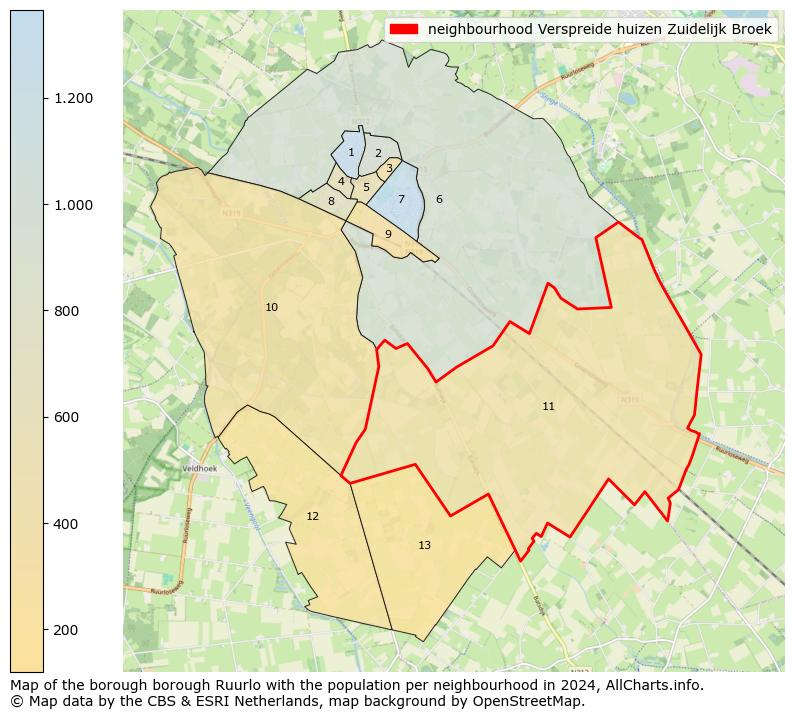 Image of the neighbourhood Verspreide huizen Zuidelijk Broek at the map. This image is used as introduction to this page. This page shows a lot of information about the population in the neighbourhood Verspreide huizen Zuidelijk Broek (such as the distribution by age groups of the residents, the composition of households, whether inhabitants are natives or Dutch with an immigration background, data about the houses (numbers, types, price development, use, type of property, ...) and more (car ownership, energy consumption, ...) based on open data from the Dutch Central Bureau of Statistics and various other sources!