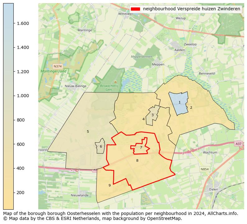 Image of the neighbourhood Verspreide huizen Zwinderen at the map. This image is used as introduction to this page. This page shows a lot of information about the population in the neighbourhood Verspreide huizen Zwinderen (such as the distribution by age groups of the residents, the composition of households, whether inhabitants are natives or Dutch with an immigration background, data about the houses (numbers, types, price development, use, type of property, ...) and more (car ownership, energy consumption, ...) based on open data from the Dutch Central Bureau of Statistics and various other sources!