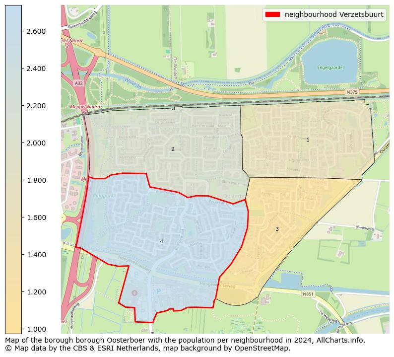 Image of the neighbourhood Verzetsbuurt at the map. This image is used as introduction to this page. This page shows a lot of information about the population in the neighbourhood Verzetsbuurt (such as the distribution by age groups of the residents, the composition of households, whether inhabitants are natives or Dutch with an immigration background, data about the houses (numbers, types, price development, use, type of property, ...) and more (car ownership, energy consumption, ...) based on open data from the Dutch Central Bureau of Statistics and various other sources!