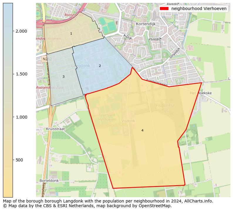 Image of the neighbourhood Vierhoeven at the map. This image is used as introduction to this page. This page shows a lot of information about the population in the neighbourhood Vierhoeven (such as the distribution by age groups of the residents, the composition of households, whether inhabitants are natives or Dutch with an immigration background, data about the houses (numbers, types, price development, use, type of property, ...) and more (car ownership, energy consumption, ...) based on open data from the Dutch Central Bureau of Statistics and various other sources!