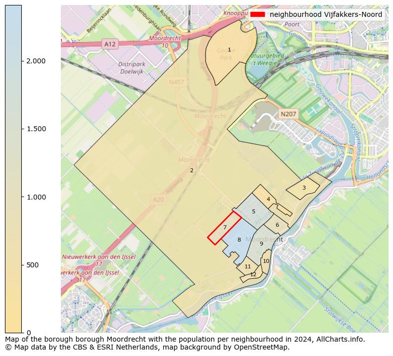 Image of the neighbourhood Vijfakkers-Noord at the map. This image is used as introduction to this page. This page shows a lot of information about the population in the neighbourhood Vijfakkers-Noord (such as the distribution by age groups of the residents, the composition of households, whether inhabitants are natives or Dutch with an immigration background, data about the houses (numbers, types, price development, use, type of property, ...) and more (car ownership, energy consumption, ...) based on open data from the Dutch Central Bureau of Statistics and various other sources!