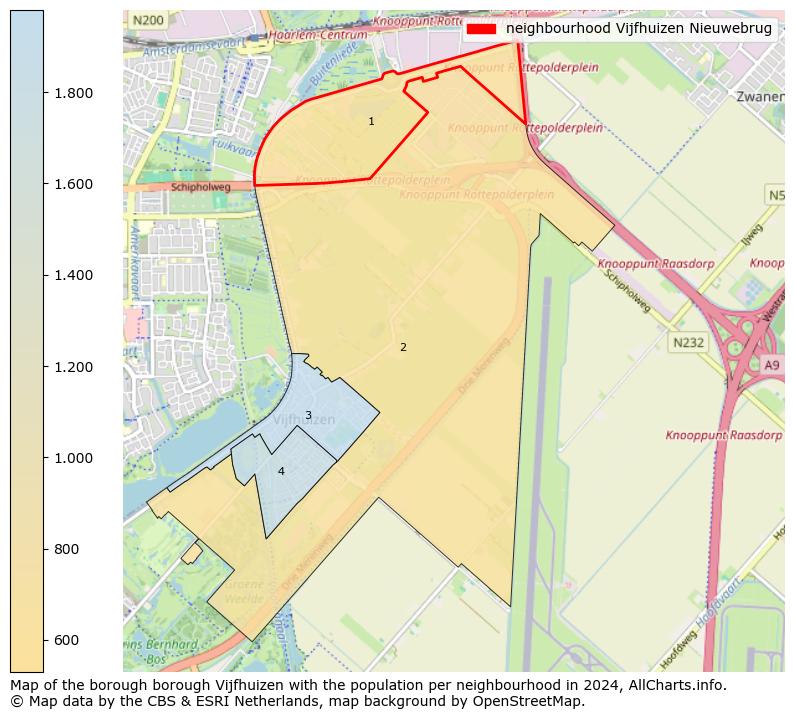 Image of the neighbourhood Vijfhuizen Nieuwebrug at the map. This image is used as introduction to this page. This page shows a lot of information about the population in the neighbourhood Vijfhuizen Nieuwebrug (such as the distribution by age groups of the residents, the composition of households, whether inhabitants are natives or Dutch with an immigration background, data about the houses (numbers, types, price development, use, type of property, ...) and more (car ownership, energy consumption, ...) based on open data from the Dutch Central Bureau of Statistics and various other sources!