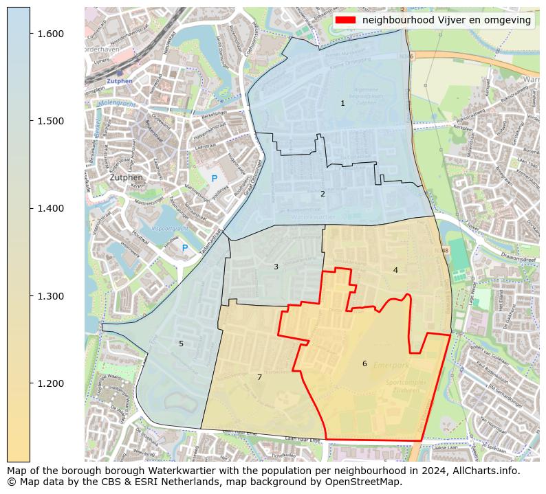 Image of the neighbourhood Vijver en omgeving at the map. This image is used as introduction to this page. This page shows a lot of information about the population in the neighbourhood Vijver en omgeving (such as the distribution by age groups of the residents, the composition of households, whether inhabitants are natives or Dutch with an immigration background, data about the houses (numbers, types, price development, use, type of property, ...) and more (car ownership, energy consumption, ...) based on open data from the Dutch Central Bureau of Statistics and various other sources!