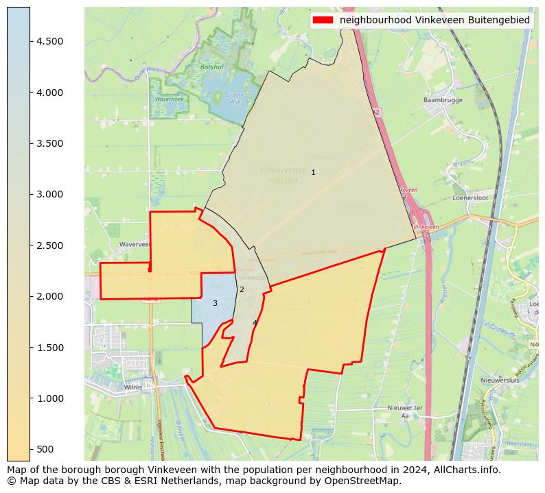 Image of the neighbourhood Vinkeveen Buitengebied at the map. This image is used as introduction to this page. This page shows a lot of information about the population in the neighbourhood Vinkeveen Buitengebied (such as the distribution by age groups of the residents, the composition of households, whether inhabitants are natives or Dutch with an immigration background, data about the houses (numbers, types, price development, use, type of property, ...) and more (car ownership, energy consumption, ...) based on open data from the Dutch Central Bureau of Statistics and various other sources!