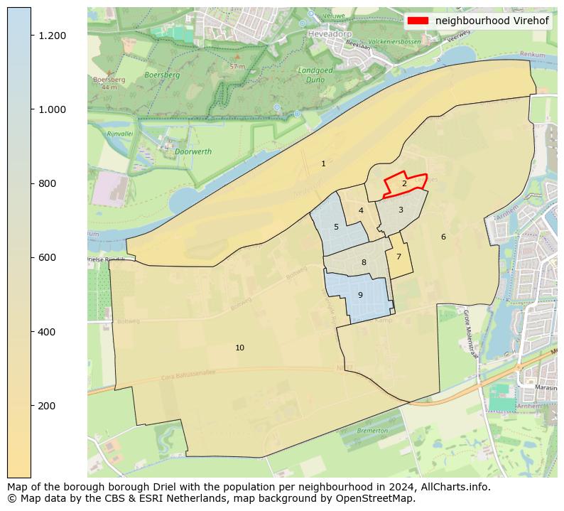 Image of the neighbourhood Virehof at the map. This image is used as introduction to this page. This page shows a lot of information about the population in the neighbourhood Virehof (such as the distribution by age groups of the residents, the composition of households, whether inhabitants are natives or Dutch with an immigration background, data about the houses (numbers, types, price development, use, type of property, ...) and more (car ownership, energy consumption, ...) based on open data from the Dutch Central Bureau of Statistics and various other sources!