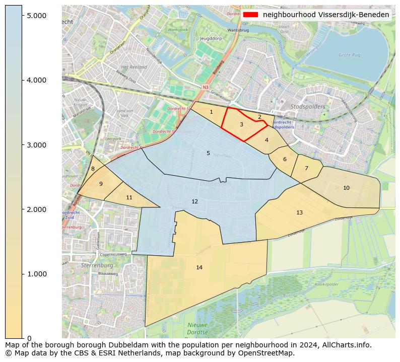 Image of the neighbourhood Vissersdijk-Beneden at the map. This image is used as introduction to this page. This page shows a lot of information about the population in the neighbourhood Vissersdijk-Beneden (such as the distribution by age groups of the residents, the composition of households, whether inhabitants are natives or Dutch with an immigration background, data about the houses (numbers, types, price development, use, type of property, ...) and more (car ownership, energy consumption, ...) based on open data from the Dutch Central Bureau of Statistics and various other sources!