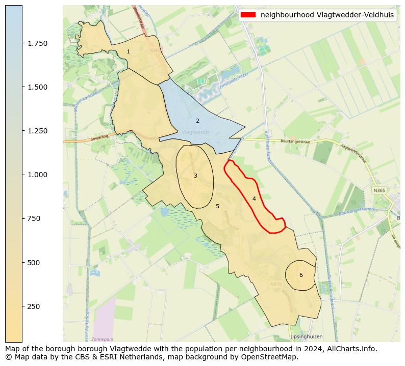 Image of the neighbourhood Vlagtwedder-Veldhuis at the map. This image is used as introduction to this page. This page shows a lot of information about the population in the neighbourhood Vlagtwedder-Veldhuis (such as the distribution by age groups of the residents, the composition of households, whether inhabitants are natives or Dutch with an immigration background, data about the houses (numbers, types, price development, use, type of property, ...) and more (car ownership, energy consumption, ...) based on open data from the Dutch Central Bureau of Statistics and various other sources!