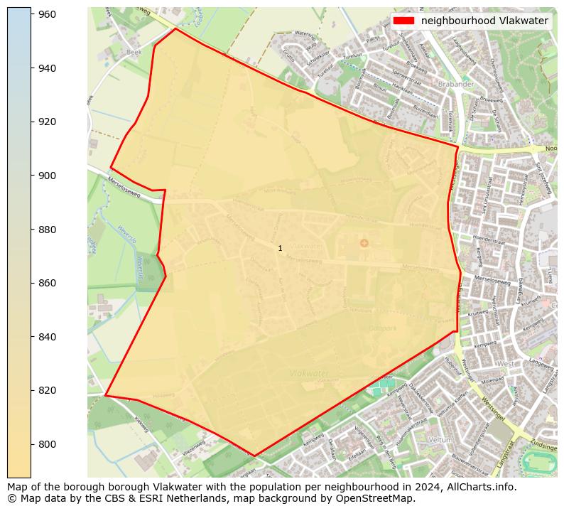 Image of the neighbourhood Vlakwater at the map. This image is used as introduction to this page. This page shows a lot of information about the population in the neighbourhood Vlakwater (such as the distribution by age groups of the residents, the composition of households, whether inhabitants are natives or Dutch with an immigration background, data about the houses (numbers, types, price development, use, type of property, ...) and more (car ownership, energy consumption, ...) based on open data from the Dutch Central Bureau of Statistics and various other sources!