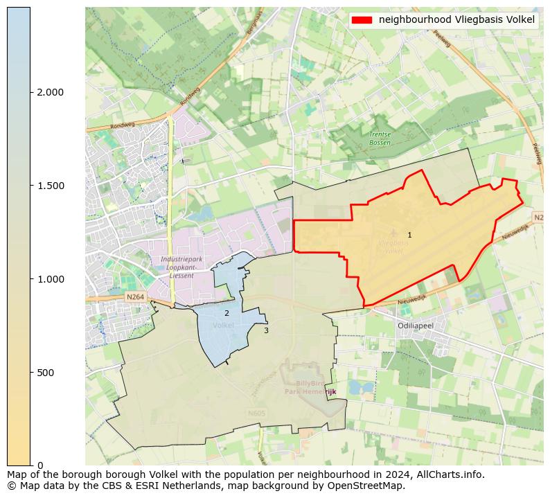 Image of the neighbourhood Vliegbasis Volkel at the map. This image is used as introduction to this page. This page shows a lot of information about the population in the neighbourhood Vliegbasis Volkel (such as the distribution by age groups of the residents, the composition of households, whether inhabitants are natives or Dutch with an immigration background, data about the houses (numbers, types, price development, use, type of property, ...) and more (car ownership, energy consumption, ...) based on open data from the Dutch Central Bureau of Statistics and various other sources!