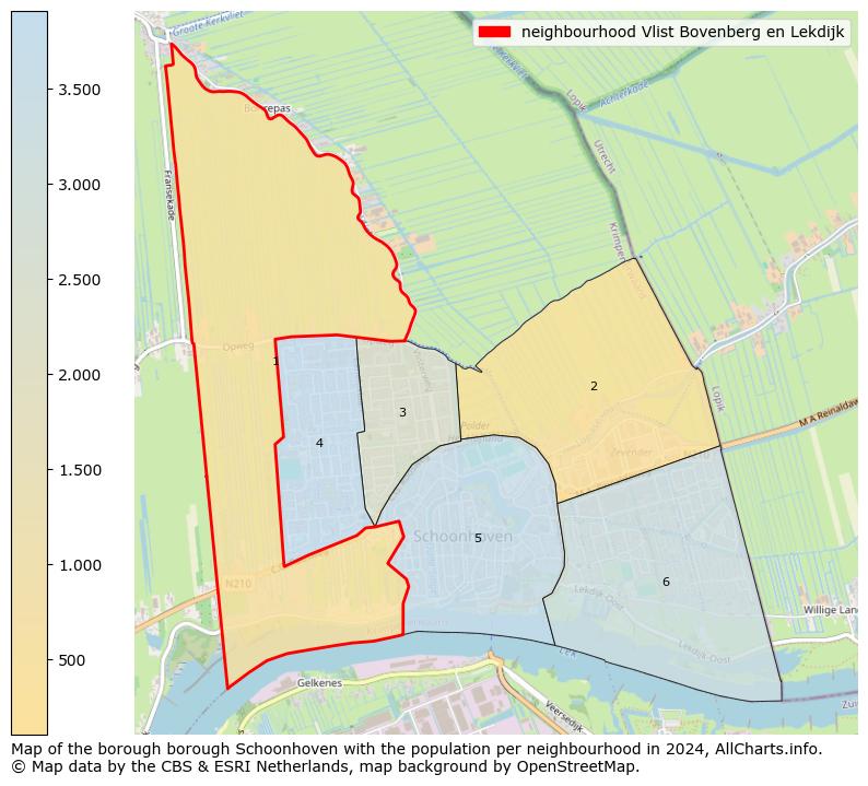 Image of the neighbourhood Vlist Bovenberg en Lekdijk at the map. This image is used as introduction to this page. This page shows a lot of information about the population in the neighbourhood Vlist Bovenberg en Lekdijk (such as the distribution by age groups of the residents, the composition of households, whether inhabitants are natives or Dutch with an immigration background, data about the houses (numbers, types, price development, use, type of property, ...) and more (car ownership, energy consumption, ...) based on open data from the Dutch Central Bureau of Statistics and various other sources!