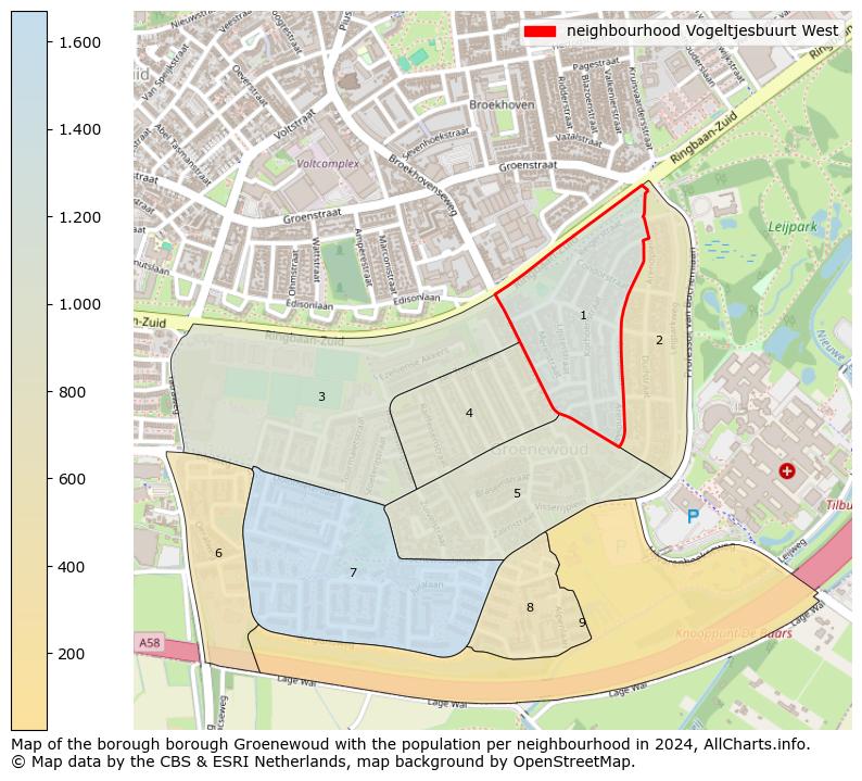 Image of the neighbourhood Vogeltjesbuurt West at the map. This image is used as introduction to this page. This page shows a lot of information about the population in the neighbourhood Vogeltjesbuurt West (such as the distribution by age groups of the residents, the composition of households, whether inhabitants are natives or Dutch with an immigration background, data about the houses (numbers, types, price development, use, type of property, ...) and more (car ownership, energy consumption, ...) based on open data from the Dutch Central Bureau of Statistics and various other sources!