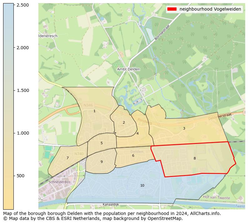 Image of the neighbourhood Vogelweiden at the map. This image is used as introduction to this page. This page shows a lot of information about the population in the neighbourhood Vogelweiden (such as the distribution by age groups of the residents, the composition of households, whether inhabitants are natives or Dutch with an immigration background, data about the houses (numbers, types, price development, use, type of property, ...) and more (car ownership, energy consumption, ...) based on open data from the Dutch Central Bureau of Statistics and various other sources!