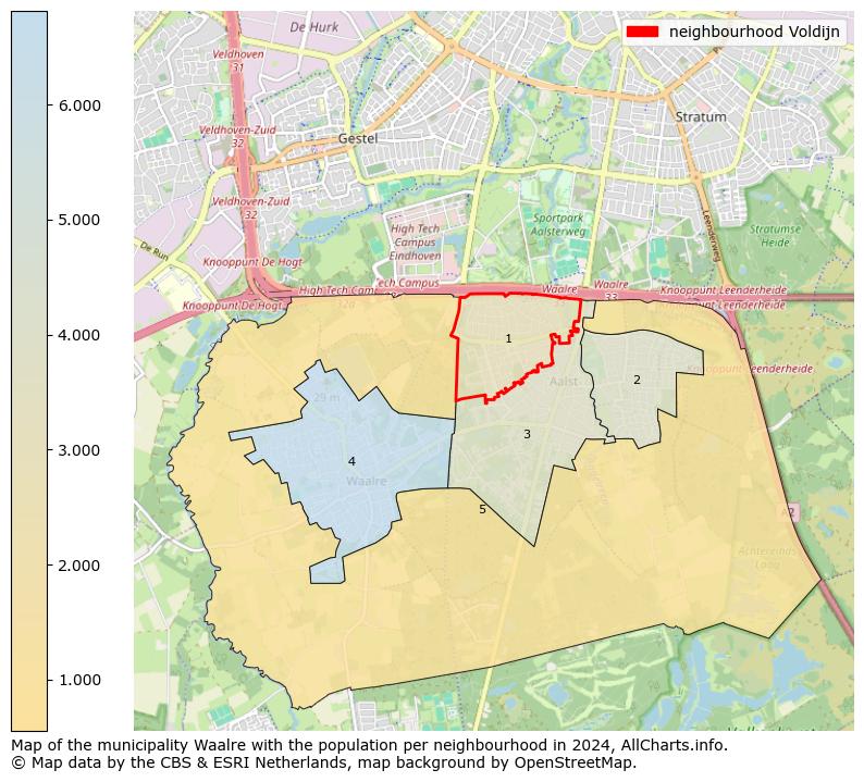 Image of the neighbourhood Voldijn at the map. This image is used as introduction to this page. This page shows a lot of information about the population in the neighbourhood Voldijn (such as the distribution by age groups of the residents, the composition of households, whether inhabitants are natives or Dutch with an immigration background, data about the houses (numbers, types, price development, use, type of property, ...) and more (car ownership, energy consumption, ...) based on open data from the Dutch Central Bureau of Statistics and various other sources!