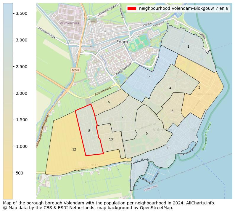 Image of the neighbourhood Volendam-Blokgouw 7 en 8 at the map. This image is used as introduction to this page. This page shows a lot of information about the population in the neighbourhood Volendam-Blokgouw 7 en 8 (such as the distribution by age groups of the residents, the composition of households, whether inhabitants are natives or Dutch with an immigration background, data about the houses (numbers, types, price development, use, type of property, ...) and more (car ownership, energy consumption, ...) based on open data from the Dutch Central Bureau of Statistics and various other sources!