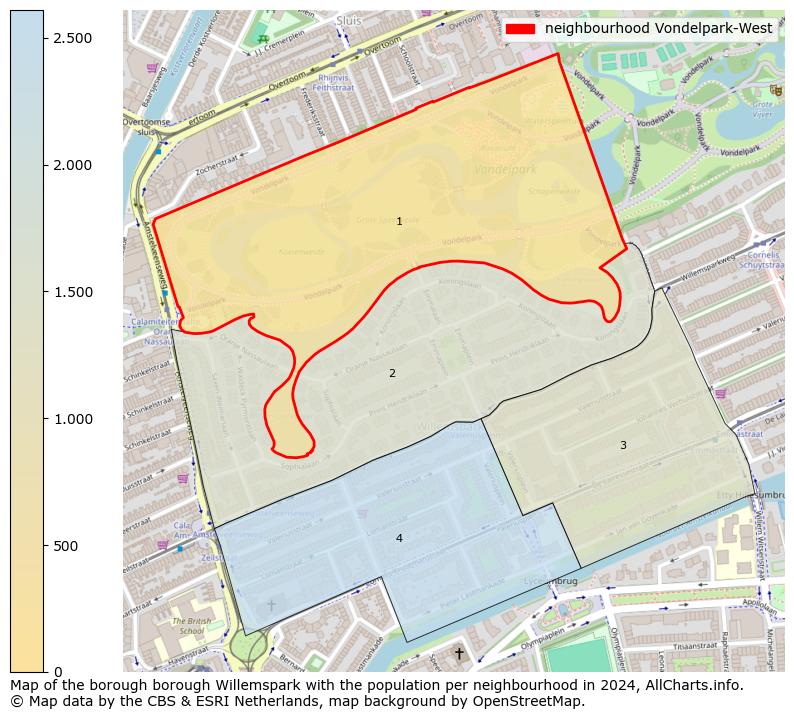 Image of the neighbourhood Vondelpark-West at the map. This image is used as introduction to this page. This page shows a lot of information about the population in the neighbourhood Vondelpark-West (such as the distribution by age groups of the residents, the composition of households, whether inhabitants are natives or Dutch with an immigration background, data about the houses (numbers, types, price development, use, type of property, ...) and more (car ownership, energy consumption, ...) based on open data from the Dutch Central Bureau of Statistics and various other sources!