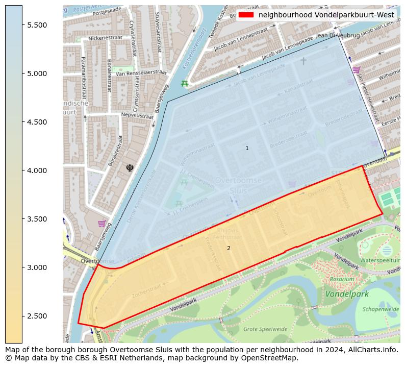 Image of the neighbourhood Vondelparkbuurt-West at the map. This image is used as introduction to this page. This page shows a lot of information about the population in the neighbourhood Vondelparkbuurt-West (such as the distribution by age groups of the residents, the composition of households, whether inhabitants are natives or Dutch with an immigration background, data about the houses (numbers, types, price development, use, type of property, ...) and more (car ownership, energy consumption, ...) based on open data from the Dutch Central Bureau of Statistics and various other sources!