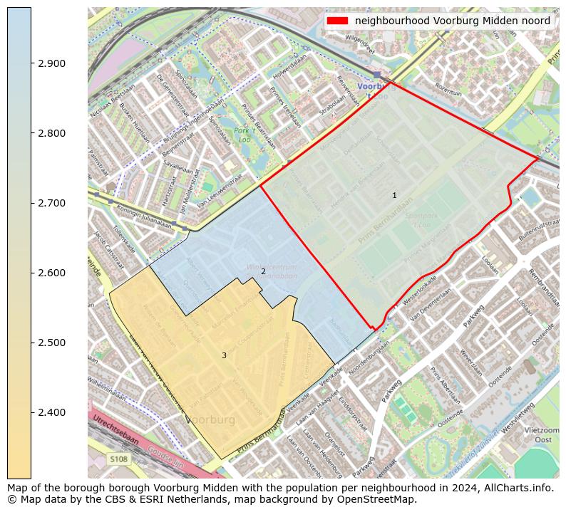 Image of the neighbourhood Voorburg Midden noord at the map. This image is used as introduction to this page. This page shows a lot of information about the population in the neighbourhood Voorburg Midden noord (such as the distribution by age groups of the residents, the composition of households, whether inhabitants are natives or Dutch with an immigration background, data about the houses (numbers, types, price development, use, type of property, ...) and more (car ownership, energy consumption, ...) based on open data from the Dutch Central Bureau of Statistics and various other sources!