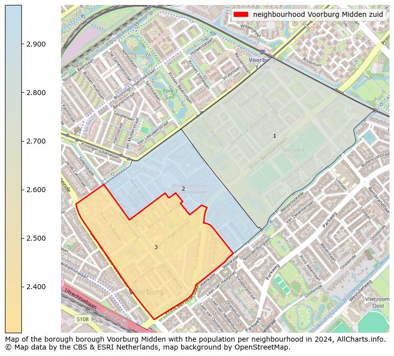 Image of the neighbourhood Voorburg Midden zuid at the map. This image is used as introduction to this page. This page shows a lot of information about the population in the neighbourhood Voorburg Midden zuid (such as the distribution by age groups of the residents, the composition of households, whether inhabitants are natives or Dutch with an immigration background, data about the houses (numbers, types, price development, use, type of property, ...) and more (car ownership, energy consumption, ...) based on open data from the Dutch Central Bureau of Statistics and various other sources!