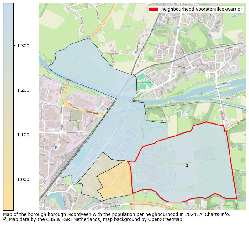 Image of the neighbourhood Voorsteralleekwartier at the map. This image is used as introduction to this page. This page shows a lot of information about the population in the neighbourhood Voorsteralleekwartier (such as the distribution by age groups of the residents, the composition of households, whether inhabitants are natives or Dutch with an immigration background, data about the houses (numbers, types, price development, use, type of property, ...) and more (car ownership, energy consumption, ...) based on open data from the Dutch Central Bureau of Statistics and various other sources!