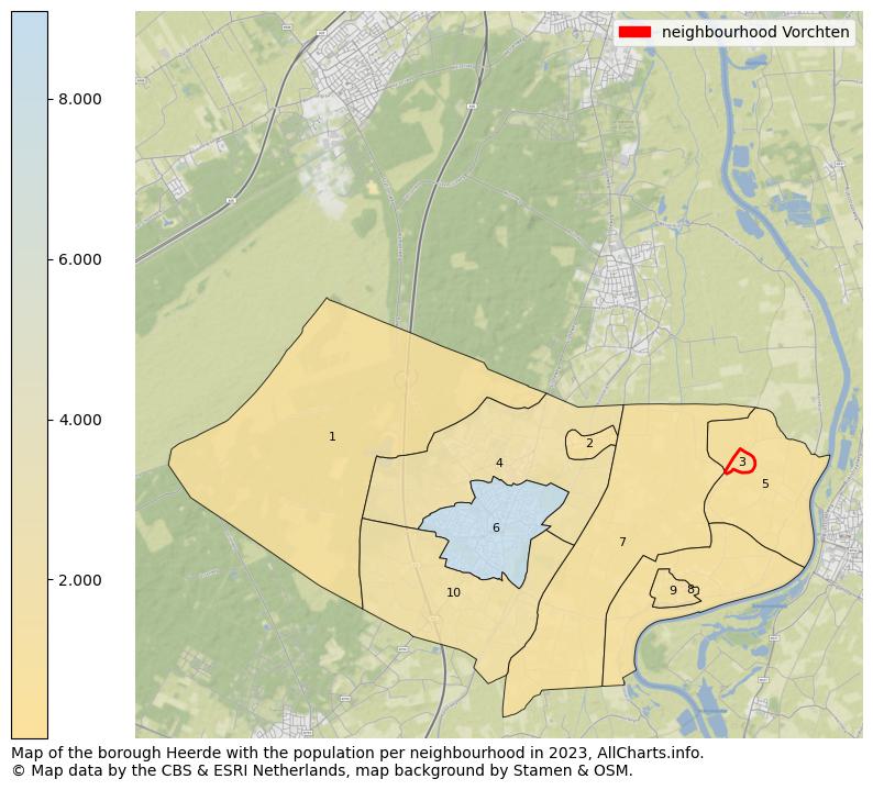 Map of the borough Heerde with the population per neighbourhood in 2023. This page shows a lot of information about residents (such as the distribution by age groups, family composition, gender, native or Dutch with an immigration background, ...), homes (numbers, types, price development, use, type of property, ...) and more (car ownership, energy consumption, ...) based on open data from the Dutch Central Bureau of Statistics and various other sources!