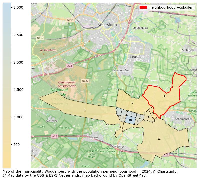 Image of the neighbourhood Voskuilen at the map. This image is used as introduction to this page. This page shows a lot of information about the population in the neighbourhood Voskuilen (such as the distribution by age groups of the residents, the composition of households, whether inhabitants are natives or Dutch with an immigration background, data about the houses (numbers, types, price development, use, type of property, ...) and more (car ownership, energy consumption, ...) based on open data from the Dutch Central Bureau of Statistics and various other sources!