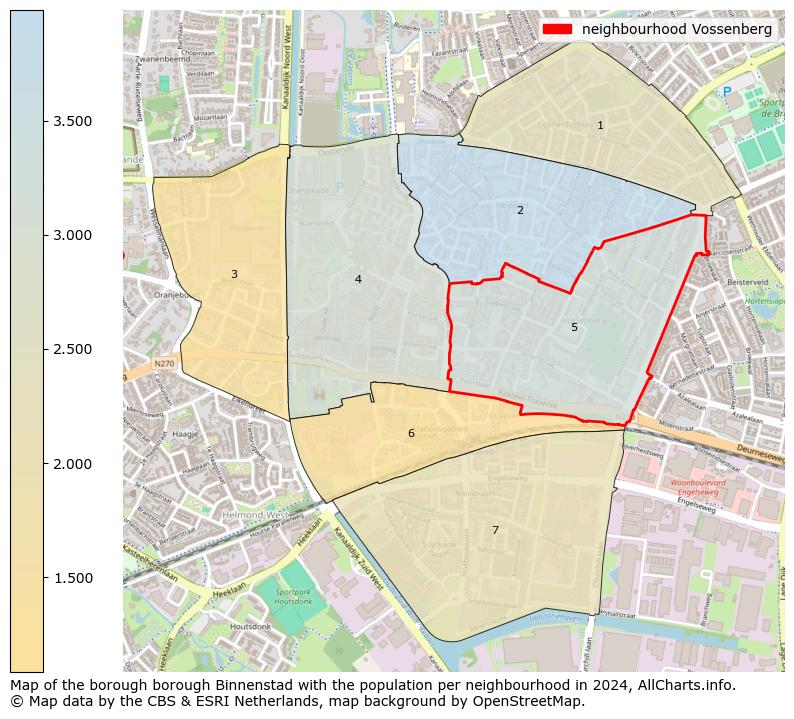 Image of the neighbourhood Vossenberg at the map. This image is used as introduction to this page. This page shows a lot of information about the population in the neighbourhood Vossenberg (such as the distribution by age groups of the residents, the composition of households, whether inhabitants are natives or Dutch with an immigration background, data about the houses (numbers, types, price development, use, type of property, ...) and more (car ownership, energy consumption, ...) based on open data from the Dutch Central Bureau of Statistics and various other sources!