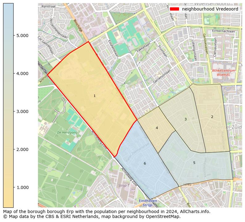 Image of the neighbourhood Vredeoord at the map. This image is used as introduction to this page. This page shows a lot of information about the population in the neighbourhood Vredeoord (such as the distribution by age groups of the residents, the composition of households, whether inhabitants are natives or Dutch with an immigration background, data about the houses (numbers, types, price development, use, type of property, ...) and more (car ownership, energy consumption, ...) based on open data from the Dutch Central Bureau of Statistics and various other sources!