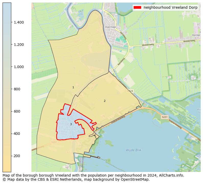 Image of the neighbourhood Vreeland Dorp at the map. This image is used as introduction to this page. This page shows a lot of information about the population in the neighbourhood Vreeland Dorp (such as the distribution by age groups of the residents, the composition of households, whether inhabitants are natives or Dutch with an immigration background, data about the houses (numbers, types, price development, use, type of property, ...) and more (car ownership, energy consumption, ...) based on open data from the Dutch Central Bureau of Statistics and various other sources!