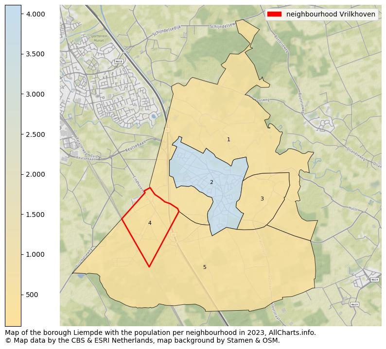 Map of the borough Liempde with the population per neighbourhood in 2023. This page shows a lot of information about residents (such as the distribution by age groups, family composition, gender, native or Dutch with an immigration background, ...), homes (numbers, types, price development, use, type of property, ...) and more (car ownership, energy consumption, ...) based on open data from the Dutch Central Bureau of Statistics and various other sources!