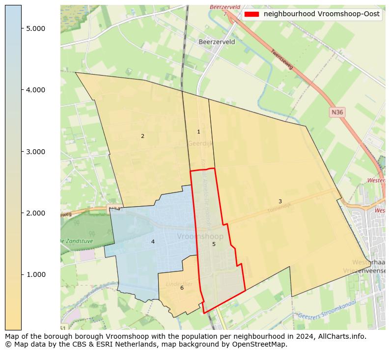 Image of the neighbourhood Vroomshoop-Oost at the map. This image is used as introduction to this page. This page shows a lot of information about the population in the neighbourhood Vroomshoop-Oost (such as the distribution by age groups of the residents, the composition of households, whether inhabitants are natives or Dutch with an immigration background, data about the houses (numbers, types, price development, use, type of property, ...) and more (car ownership, energy consumption, ...) based on open data from the Dutch Central Bureau of Statistics and various other sources!