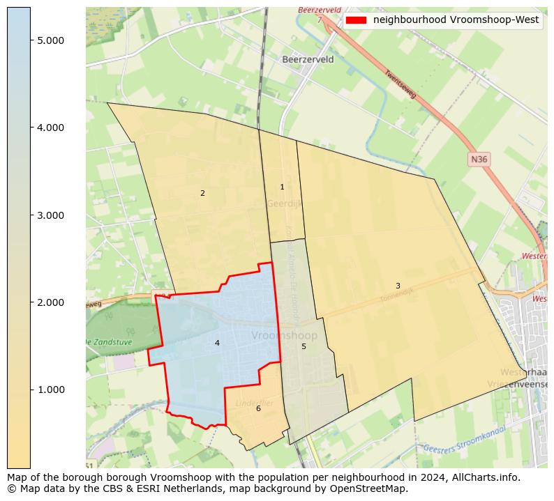 Image of the neighbourhood Vroomshoop-West at the map. This image is used as introduction to this page. This page shows a lot of information about the population in the neighbourhood Vroomshoop-West (such as the distribution by age groups of the residents, the composition of households, whether inhabitants are natives or Dutch with an immigration background, data about the houses (numbers, types, price development, use, type of property, ...) and more (car ownership, energy consumption, ...) based on open data from the Dutch Central Bureau of Statistics and various other sources!