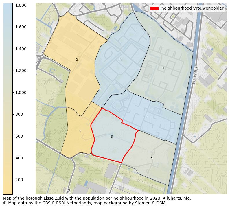 Map of the borough Lisse Zuid with the population per neighbourhood in 2023. This page shows a lot of information about residents (such as the distribution by age groups, family composition, gender, native or Dutch with an immigration background, ...), homes (numbers, types, price development, use, type of property, ...) and more (car ownership, energy consumption, ...) based on open data from the Dutch Central Bureau of Statistics and various other sources!