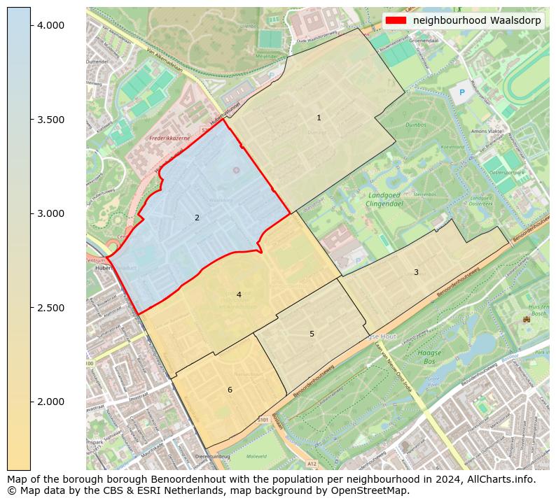 Image of the neighbourhood Waalsdorp at the map. This image is used as introduction to this page. This page shows a lot of information about the population in the neighbourhood Waalsdorp (such as the distribution by age groups of the residents, the composition of households, whether inhabitants are natives or Dutch with an immigration background, data about the houses (numbers, types, price development, use, type of property, ...) and more (car ownership, energy consumption, ...) based on open data from the Dutch Central Bureau of Statistics and various other sources!