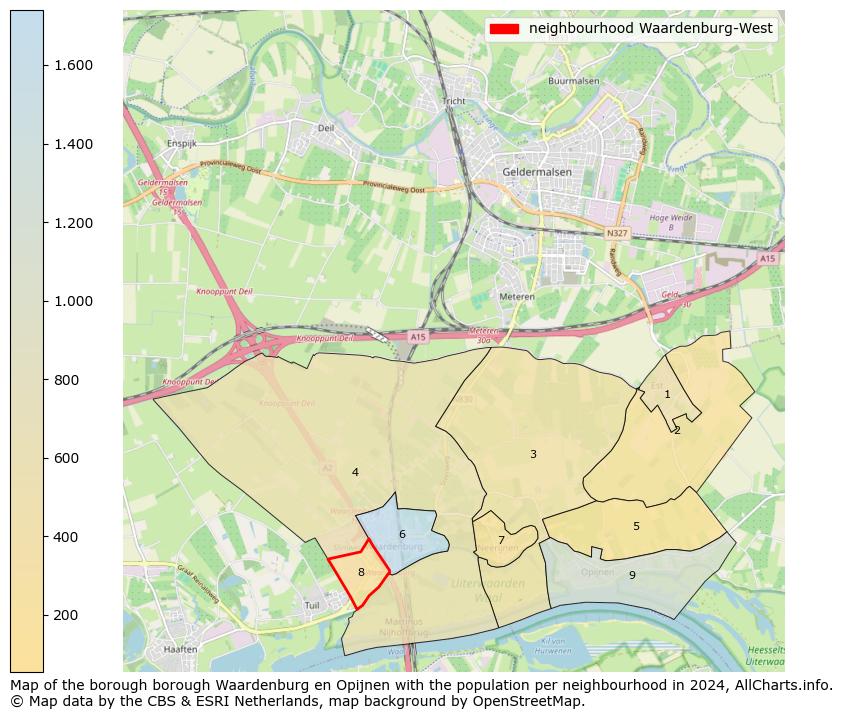 Image of the neighbourhood Waardenburg-West at the map. This image is used as introduction to this page. This page shows a lot of information about the population in the neighbourhood Waardenburg-West (such as the distribution by age groups of the residents, the composition of households, whether inhabitants are natives or Dutch with an immigration background, data about the houses (numbers, types, price development, use, type of property, ...) and more (car ownership, energy consumption, ...) based on open data from the Dutch Central Bureau of Statistics and various other sources!