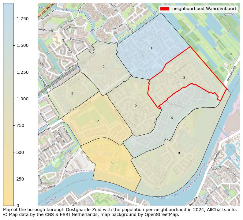 Image of the neighbourhood Waardenbuurt at the map. This image is used as introduction to this page. This page shows a lot of information about the population in the neighbourhood Waardenbuurt (such as the distribution by age groups of the residents, the composition of households, whether inhabitants are natives or Dutch with an immigration background, data about the houses (numbers, types, price development, use, type of property, ...) and more (car ownership, energy consumption, ...) based on open data from the Dutch Central Bureau of Statistics and various other sources!