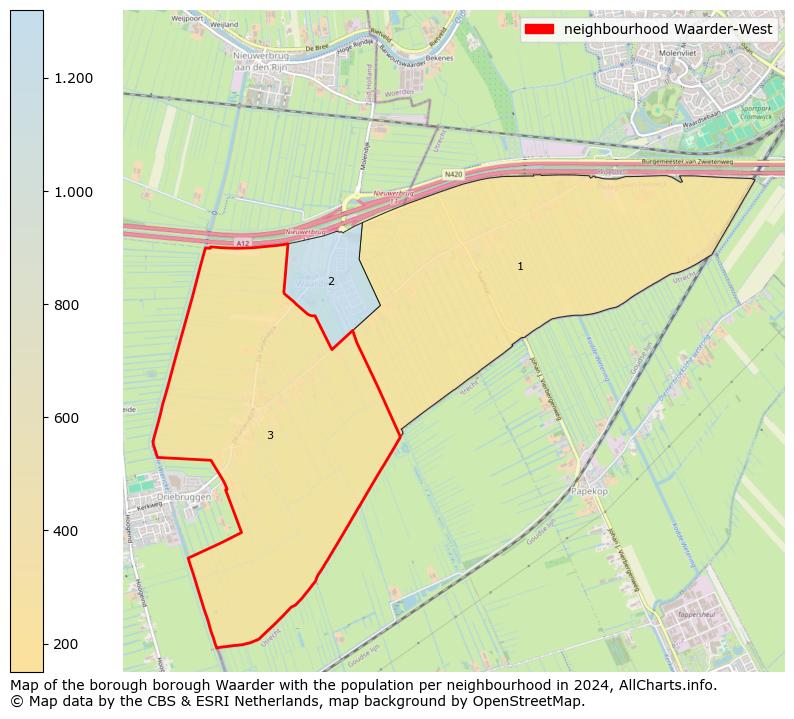 Image of the neighbourhood Waarder-West at the map. This image is used as introduction to this page. This page shows a lot of information about the population in the neighbourhood Waarder-West (such as the distribution by age groups of the residents, the composition of households, whether inhabitants are natives or Dutch with an immigration background, data about the houses (numbers, types, price development, use, type of property, ...) and more (car ownership, energy consumption, ...) based on open data from the Dutch Central Bureau of Statistics and various other sources!