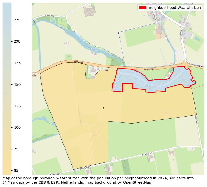 Image of the neighbourhood Waardhuizen at the map. This image is used as introduction to this page. This page shows a lot of information about the population in the neighbourhood Waardhuizen (such as the distribution by age groups of the residents, the composition of households, whether inhabitants are natives or Dutch with an immigration background, data about the houses (numbers, types, price development, use, type of property, ...) and more (car ownership, energy consumption, ...) based on open data from the Dutch Central Bureau of Statistics and various other sources!