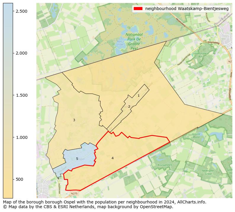 Image of the neighbourhood Waatskamp-Bientjesweg at the map. This image is used as introduction to this page. This page shows a lot of information about the population in the neighbourhood Waatskamp-Bientjesweg (such as the distribution by age groups of the residents, the composition of households, whether inhabitants are natives or Dutch with an immigration background, data about the houses (numbers, types, price development, use, type of property, ...) and more (car ownership, energy consumption, ...) based on open data from the Dutch Central Bureau of Statistics and various other sources!