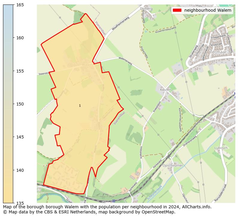 Image of the neighbourhood Walem at the map. This image is used as introduction to this page. This page shows a lot of information about the population in the neighbourhood Walem (such as the distribution by age groups of the residents, the composition of households, whether inhabitants are natives or Dutch with an immigration background, data about the houses (numbers, types, price development, use, type of property, ...) and more (car ownership, energy consumption, ...) based on open data from the Dutch Central Bureau of Statistics and various other sources!