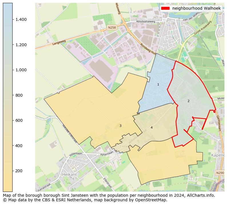 Image of the neighbourhood Walhoek at the map. This image is used as introduction to this page. This page shows a lot of information about the population in the neighbourhood Walhoek (such as the distribution by age groups of the residents, the composition of households, whether inhabitants are natives or Dutch with an immigration background, data about the houses (numbers, types, price development, use, type of property, ...) and more (car ownership, energy consumption, ...) based on open data from the Dutch Central Bureau of Statistics and various other sources!