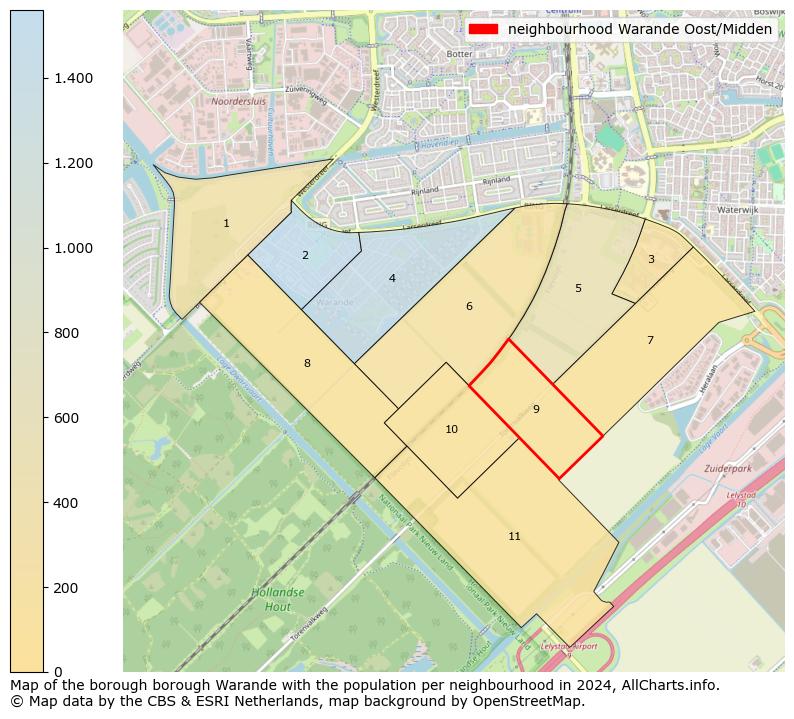 Image of the neighbourhood Warande Oost/Midden at the map. This image is used as introduction to this page. This page shows a lot of information about the population in the neighbourhood Warande Oost/Midden (such as the distribution by age groups of the residents, the composition of households, whether inhabitants are natives or Dutch with an immigration background, data about the houses (numbers, types, price development, use, type of property, ...) and more (car ownership, energy consumption, ...) based on open data from the Dutch Central Bureau of Statistics and various other sources!