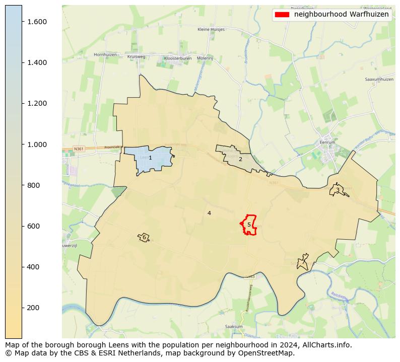 Image of the neighbourhood Warfhuizen at the map. This image is used as introduction to this page. This page shows a lot of information about the population in the neighbourhood Warfhuizen (such as the distribution by age groups of the residents, the composition of households, whether inhabitants are natives or Dutch with an immigration background, data about the houses (numbers, types, price development, use, type of property, ...) and more (car ownership, energy consumption, ...) based on open data from the Dutch Central Bureau of Statistics and various other sources!