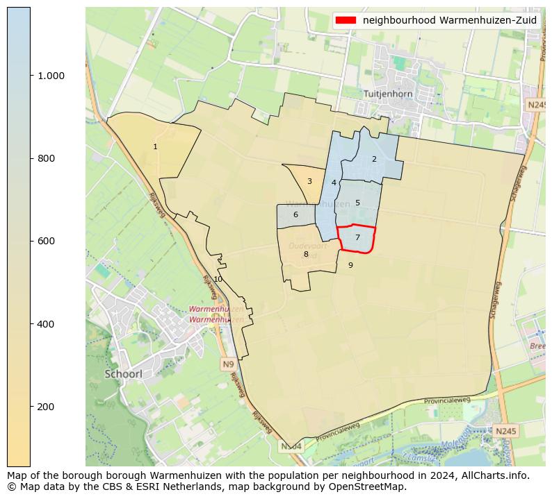 Image of the neighbourhood Warmenhuizen-Zuid at the map. This image is used as introduction to this page. This page shows a lot of information about the population in the neighbourhood Warmenhuizen-Zuid (such as the distribution by age groups of the residents, the composition of households, whether inhabitants are natives or Dutch with an immigration background, data about the houses (numbers, types, price development, use, type of property, ...) and more (car ownership, energy consumption, ...) based on open data from the Dutch Central Bureau of Statistics and various other sources!