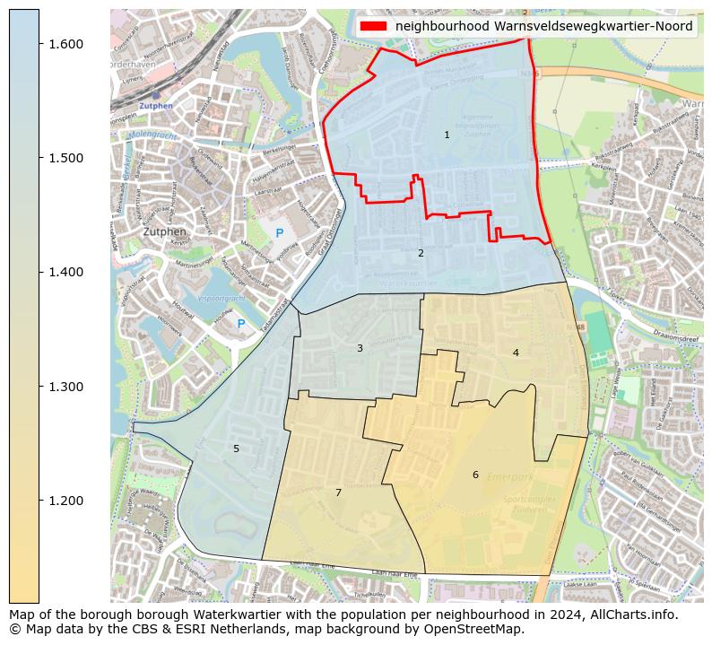 Image of the neighbourhood Warnsveldsewegkwartier-Noord at the map. This image is used as introduction to this page. This page shows a lot of information about the population in the neighbourhood Warnsveldsewegkwartier-Noord (such as the distribution by age groups of the residents, the composition of households, whether inhabitants are natives or Dutch with an immigration background, data about the houses (numbers, types, price development, use, type of property, ...) and more (car ownership, energy consumption, ...) based on open data from the Dutch Central Bureau of Statistics and various other sources!