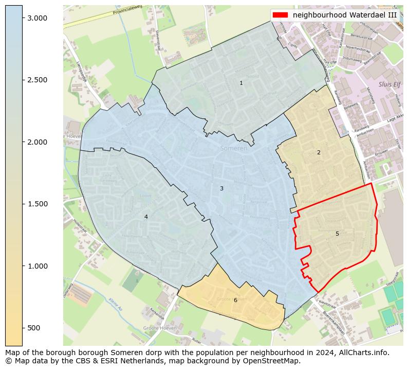 Image of the neighbourhood Waterdael III at the map. This image is used as introduction to this page. This page shows a lot of information about the population in the neighbourhood Waterdael III (such as the distribution by age groups of the residents, the composition of households, whether inhabitants are natives or Dutch with an immigration background, data about the houses (numbers, types, price development, use, type of property, ...) and more (car ownership, energy consumption, ...) based on open data from the Dutch Central Bureau of Statistics and various other sources!