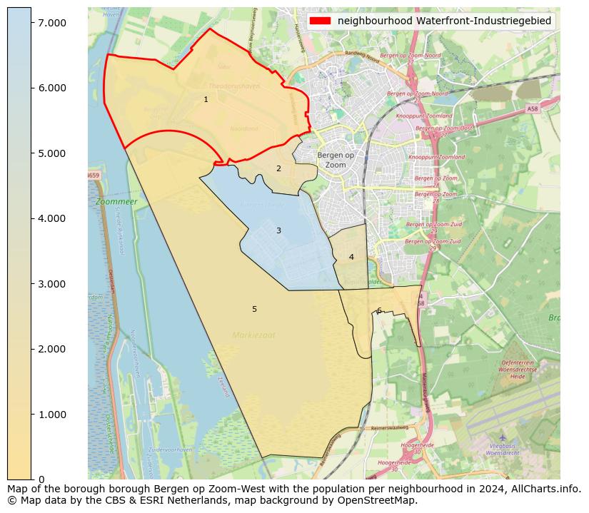 Image of the neighbourhood Waterfront-Industriegebied at the map. This image is used as introduction to this page. This page shows a lot of information about the population in the neighbourhood Waterfront-Industriegebied (such as the distribution by age groups of the residents, the composition of households, whether inhabitants are natives or Dutch with an immigration background, data about the houses (numbers, types, price development, use, type of property, ...) and more (car ownership, energy consumption, ...) based on open data from the Dutch Central Bureau of Statistics and various other sources!